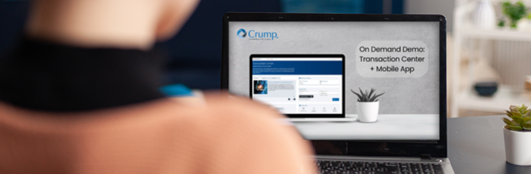 Woman watching Crump on-demand webinar